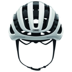 Abus Airbreaker helmet front view in white