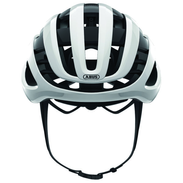 Abus Airbreaker helmet front view in white