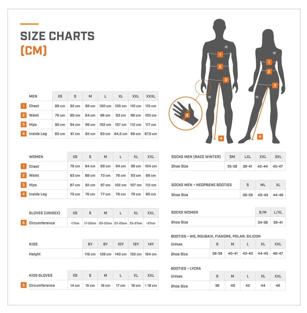 Sportful size chart cm