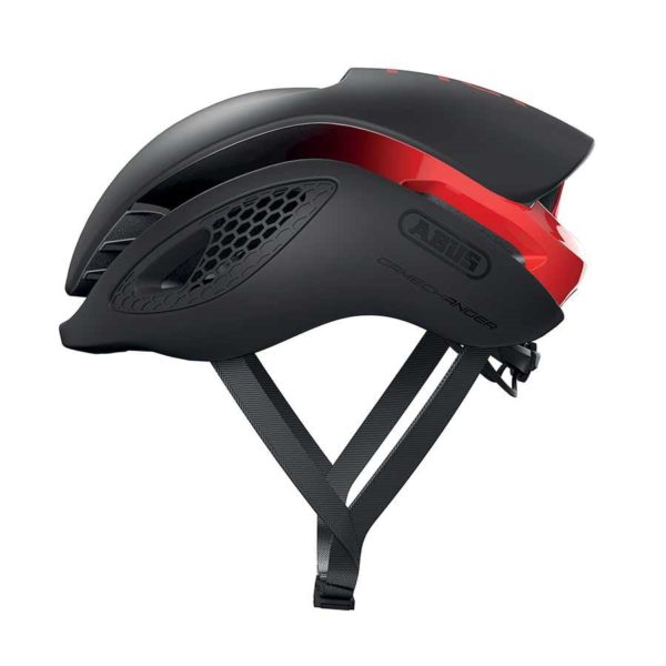 Abus GameChanger helmet in black and red