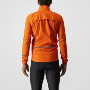 Castelli Emergency 2 Rain Jacket orange back