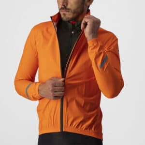 Castelli Emergency 2 Rain Jacket Orange front