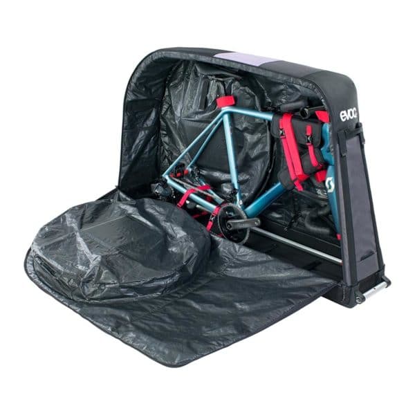 Evoc Bike Travel Bag Pro purple open