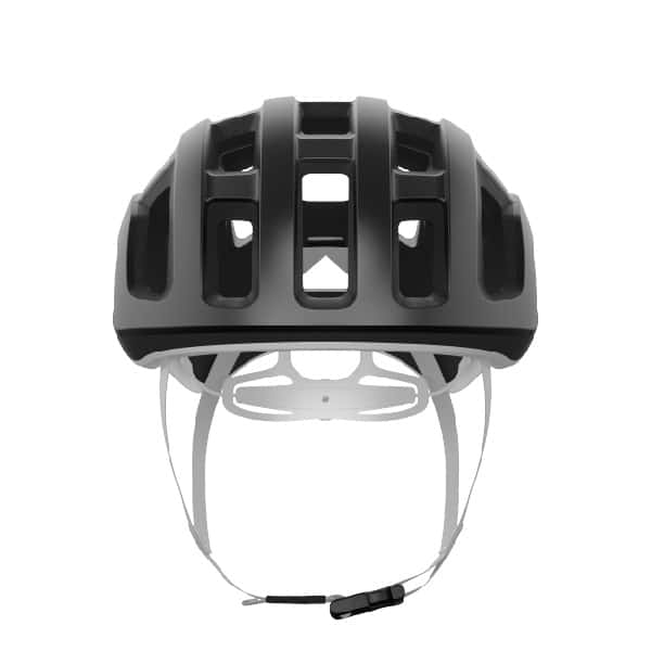 POC Ventral Lite helmet black white front view