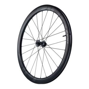 Zipp 303 S Tubeless Disc A1 front wheel displayed on angle