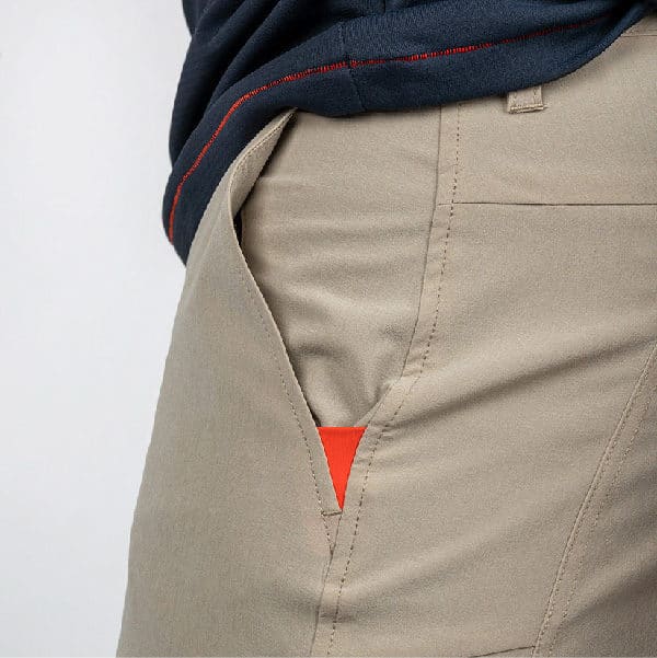 CHPT3 Dirt Shorts close up of pocket