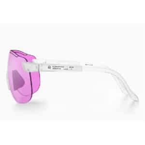 Alba Optics Stratos Snow Pink lens side profile