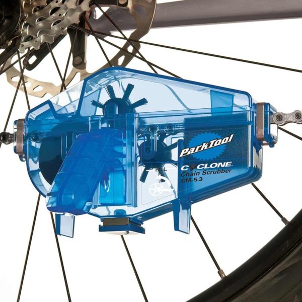 Park Tool CM-5.3 Cyclone Chain Scrubber on chain