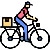 Bike delivery icon