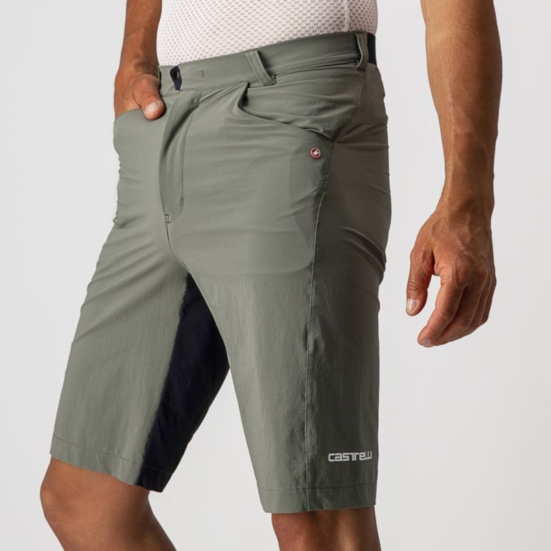 Castelli Unlimited Baggy Short forest gray close up