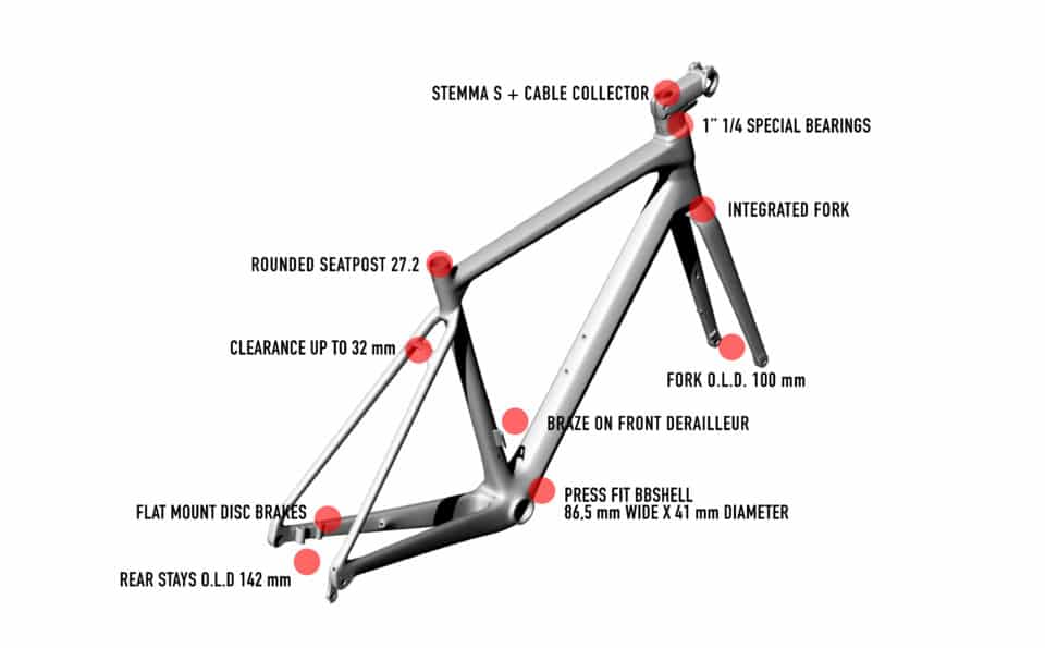 Wilier Garda Disc Road Bike frame