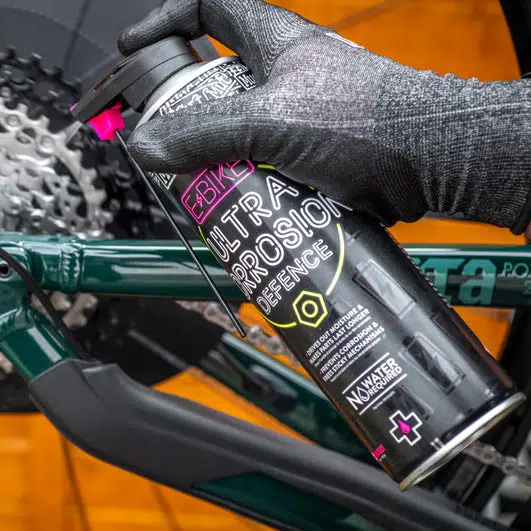 MUC-OFF eBike Ultra Corrosion Defence Action Shot