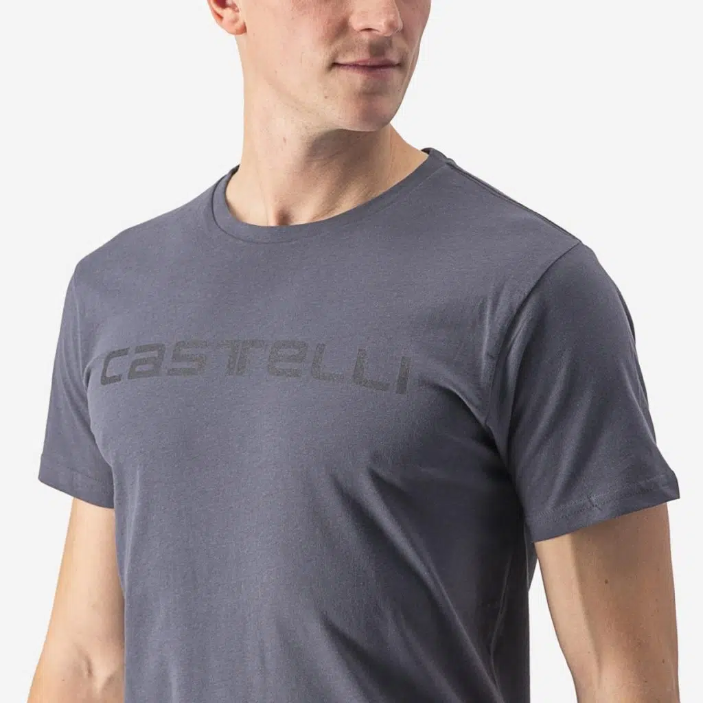 CASTELLI Sprinter Tee Dark Gray Side Angle