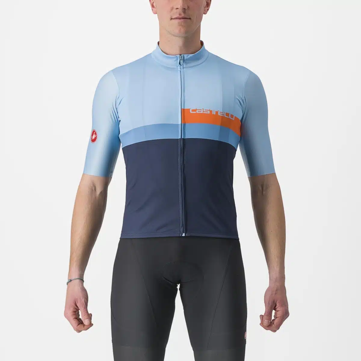 Castelli A Blocco Jersey baby blue