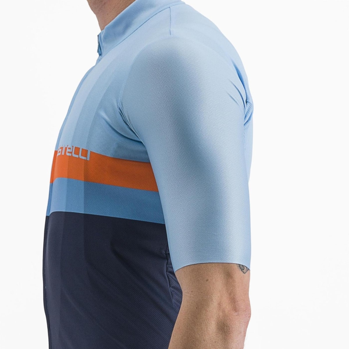 Castelli A Blocco Jersey baby blue