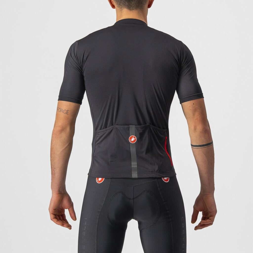 Castelli Classifica Jersey Light Black rear