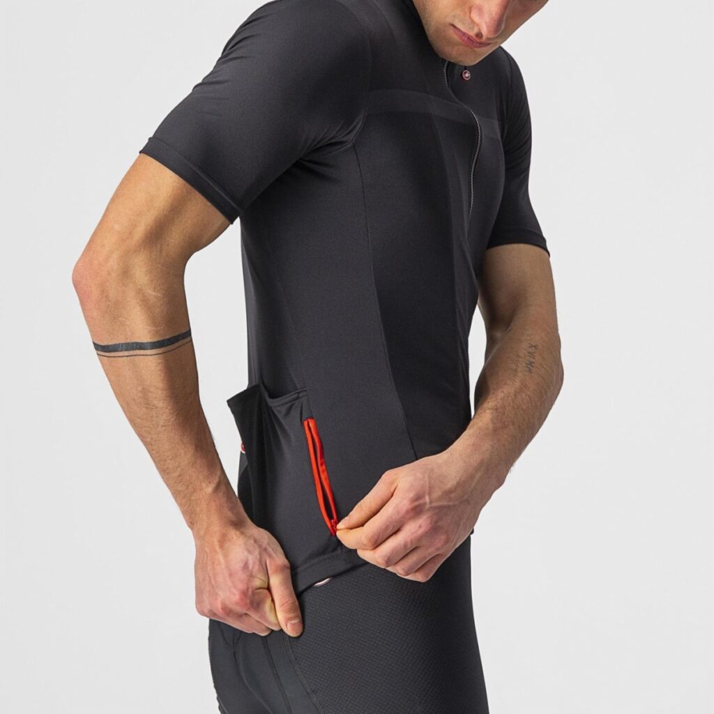 Castelli Classifica Jersey Light Black side pocket