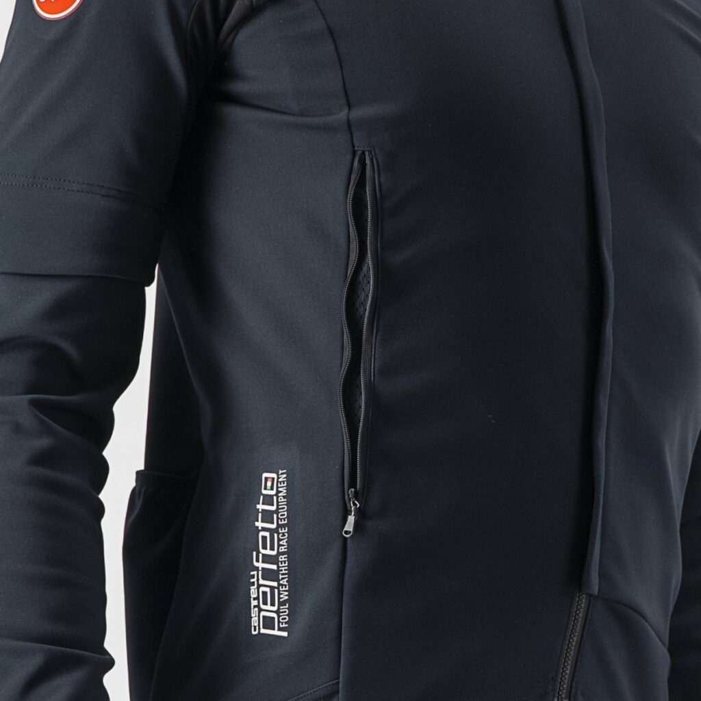 Castelli Perfetto Ros 2 convertible jacket side vent