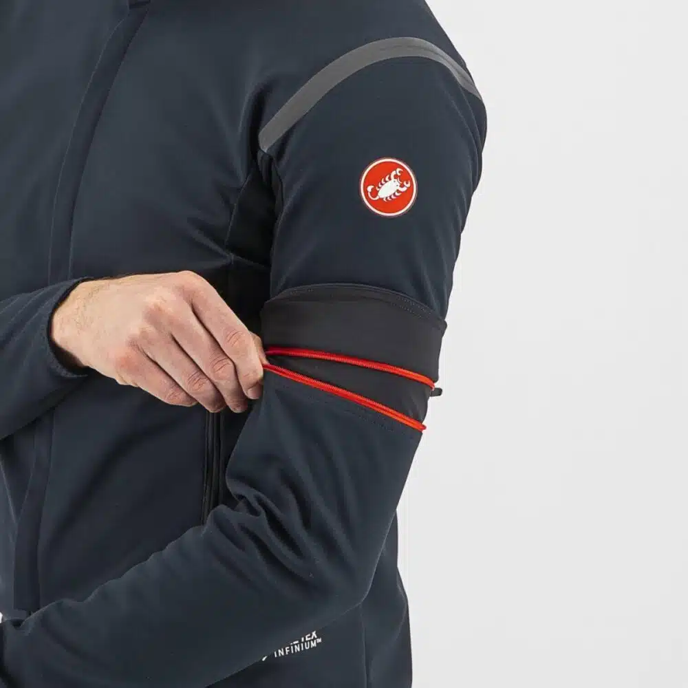 Castelli Perfetto Ros 2 convertible jacket sleeve removal