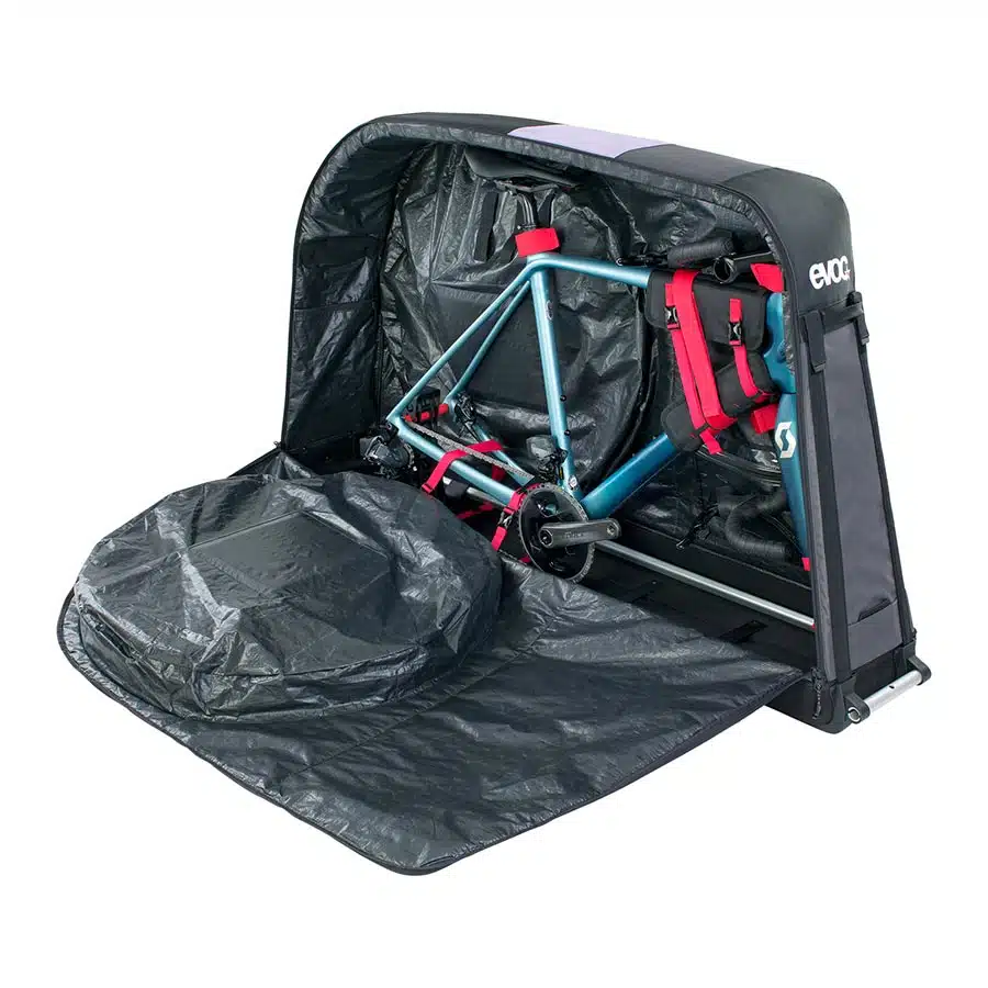 EVOC Travel Bag Pro with road bike