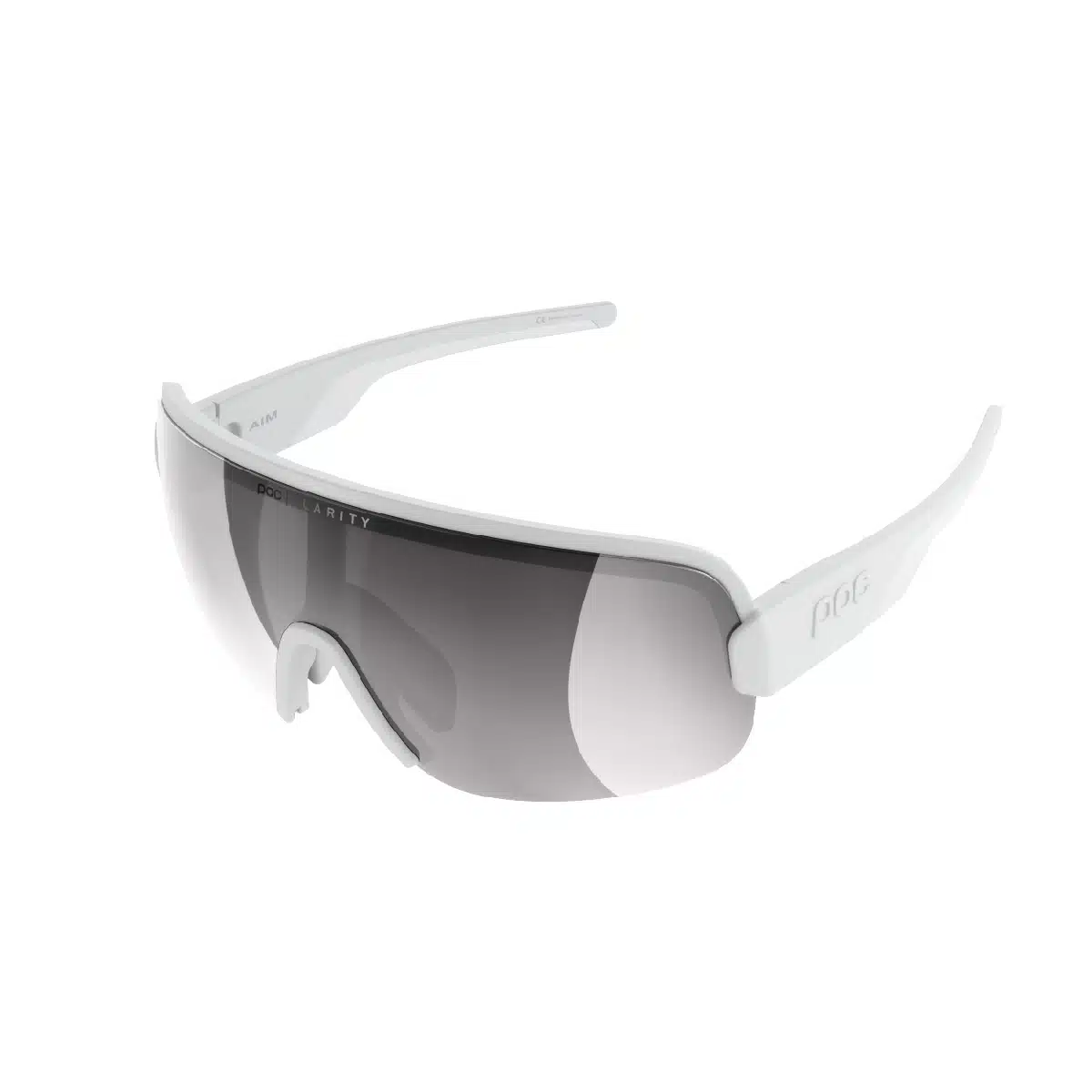 Poc Aim Sunglasses Hydrogen White Violet Silver Mirror angle