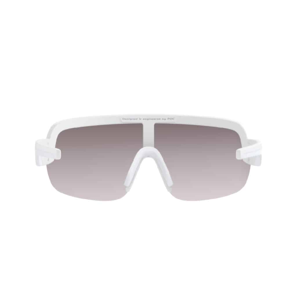 Poc Aim Sunglasses Hydrogen White Violet Silver Mirror view
