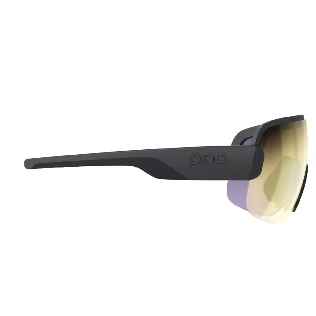 Poc Aim Sunglasses Uranium Black Violet Gold Mirror side