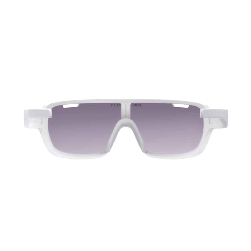 POC Do Blade Sunglasses Hydrogen White Violet Silver Mirror view port