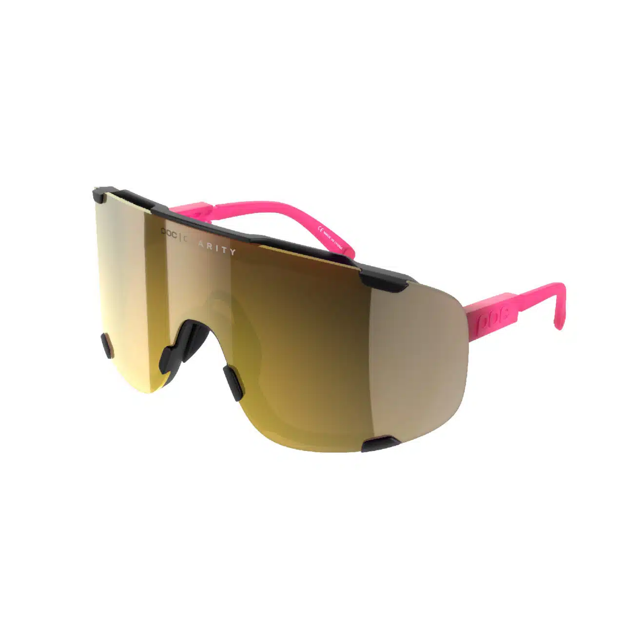 POC Devour Sunglasses Fluorescent Pink angle