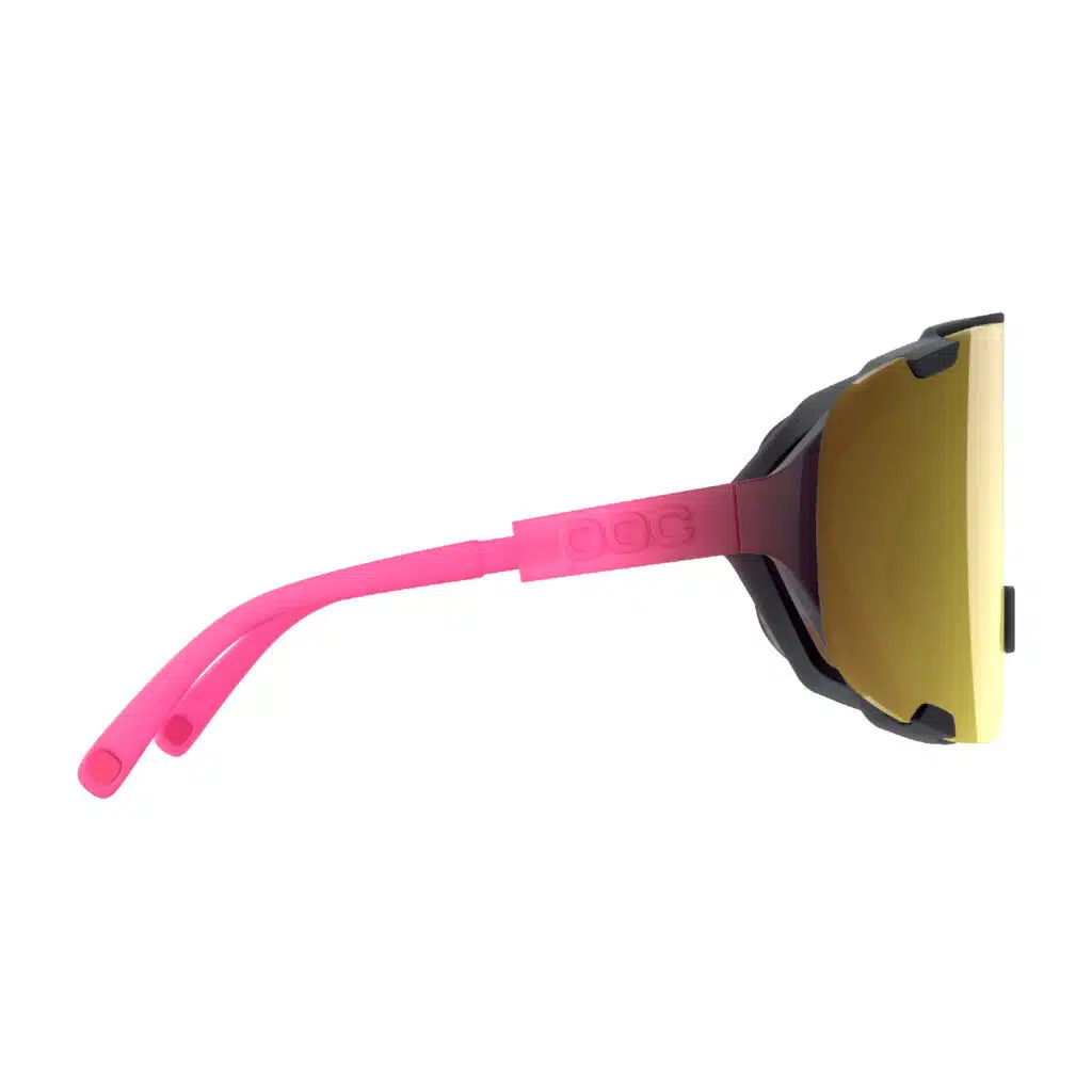 POC Devour Sunglasses Fluorescent Pink side profile