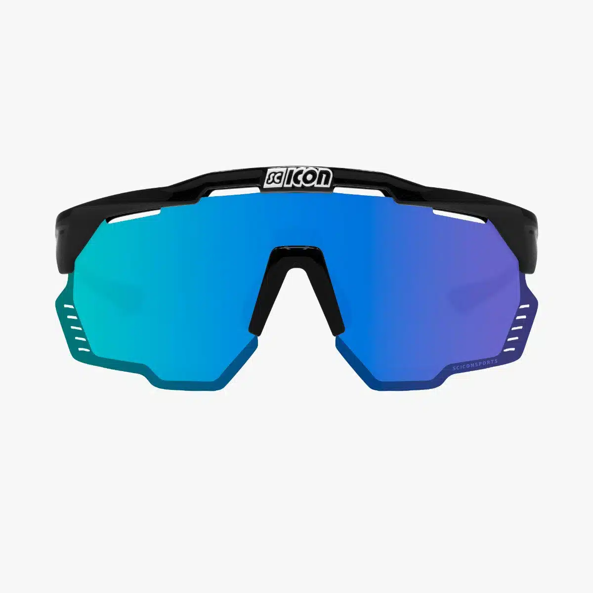 Scicon Aeroshade Kunken sunglasses black multimirror blue lens