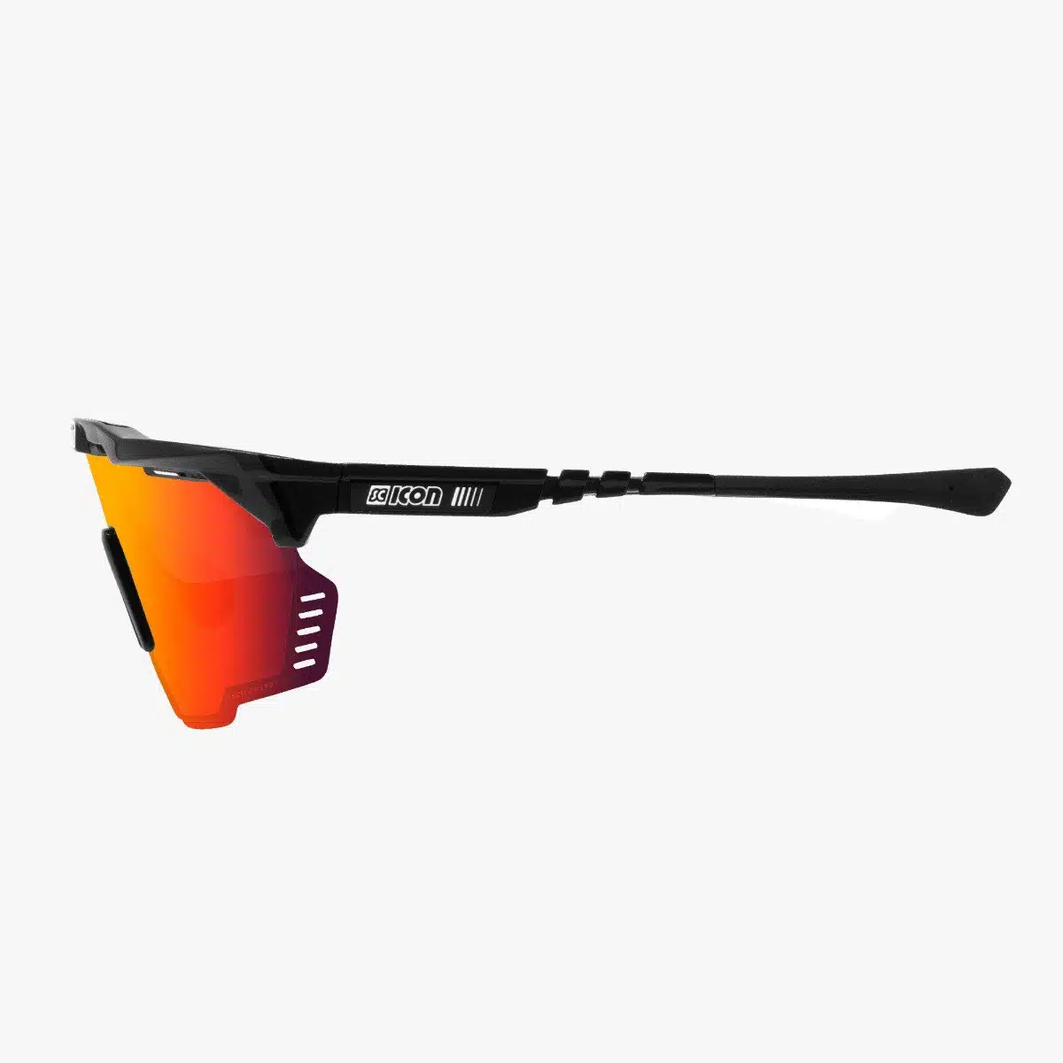 Scicon Aeroshade Kunken sunglasses black multimirror red side profile
