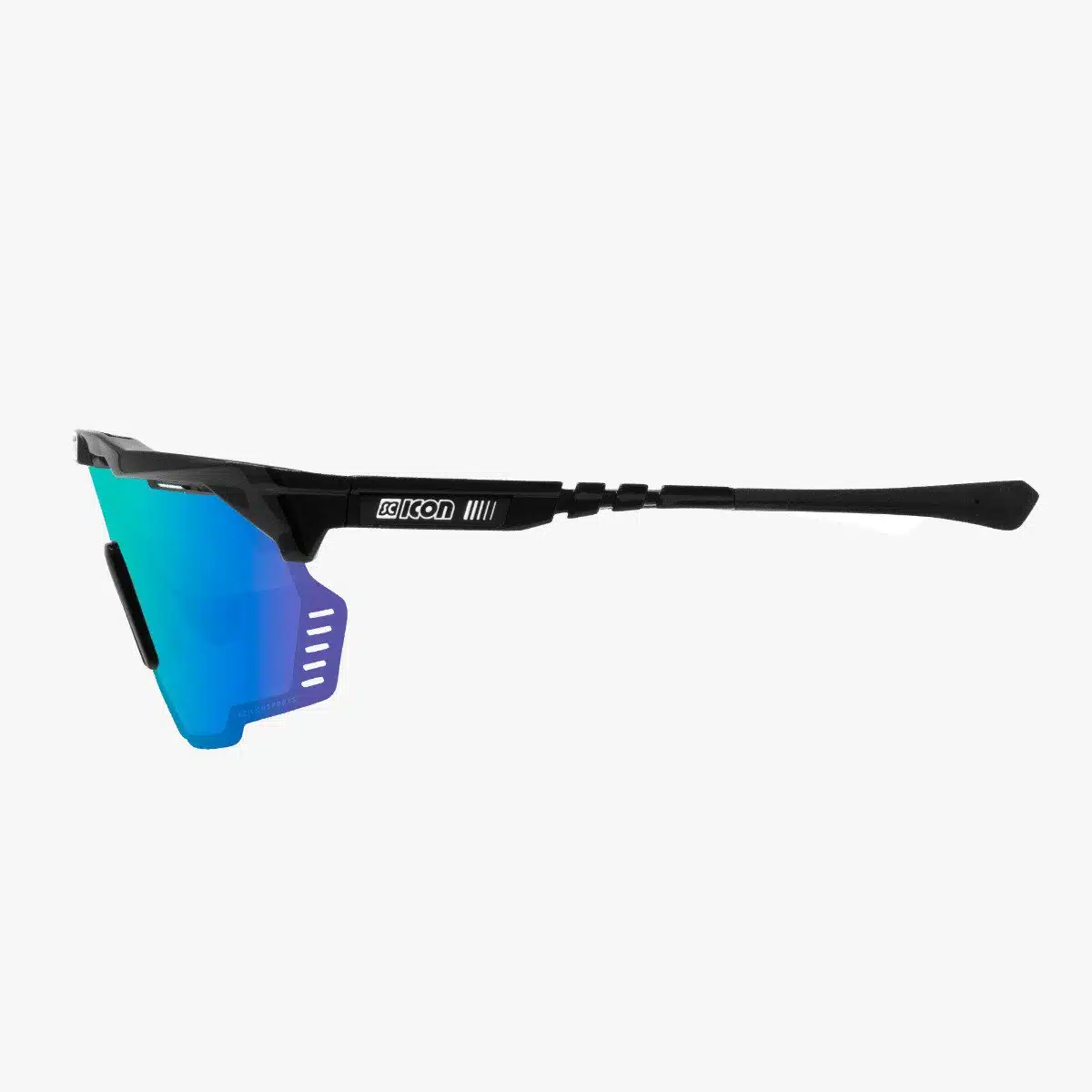Scicon Aeroshade Kunken sunglasses black multimirror blue side profile