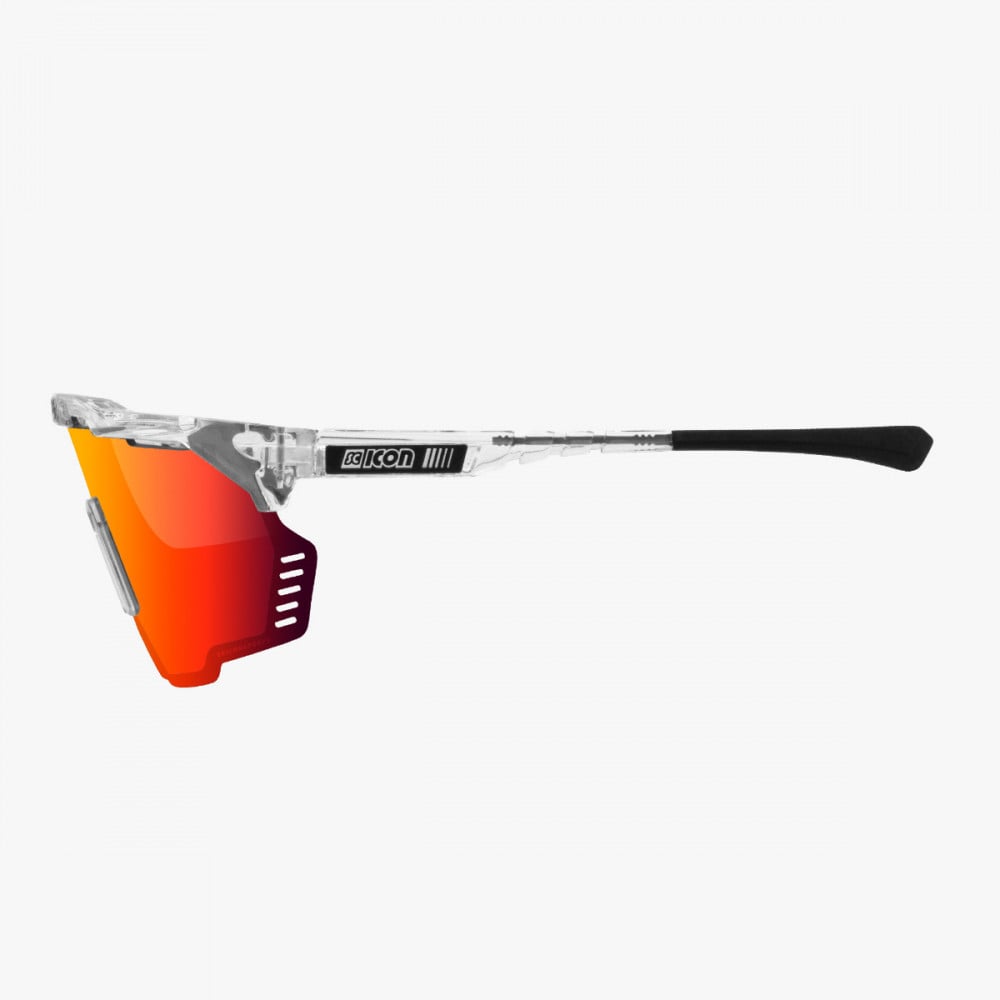 Scicon Aeroshade Kunken Sunglasses Cyrstal Multimirror red side profile