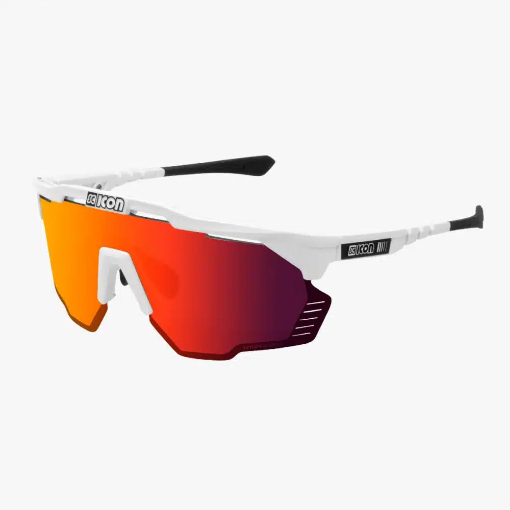Scicon Aeroshade Kunken Sunglasses White Multimirror red