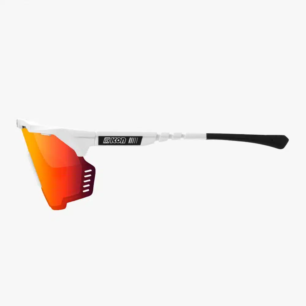 Scicon Aeroshade Kunken Sunglasses White Multimirror red side profile