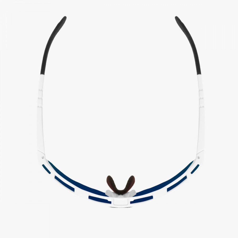 White/Blue Aeroshade Sport Sunglasses
