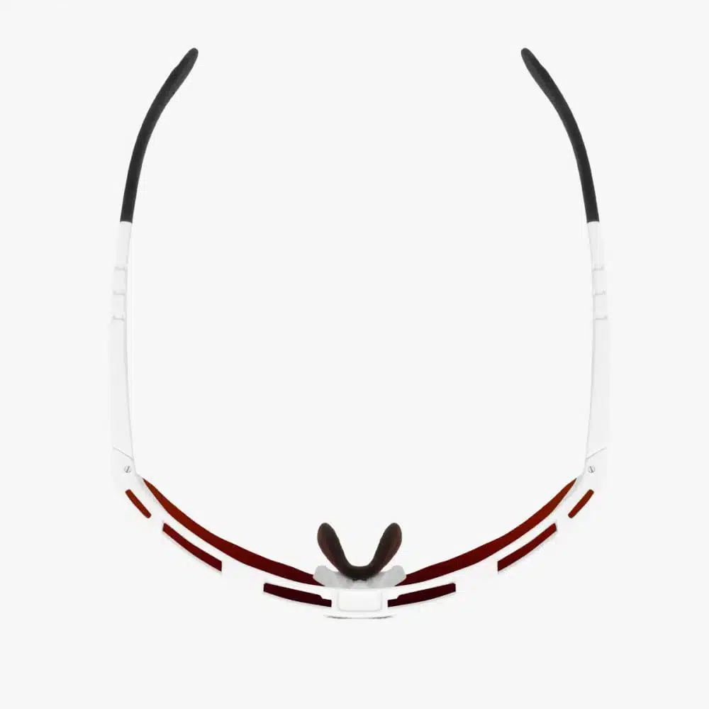 Scicon Aeroshade Kunken Sunglasses White Multimirror red top view