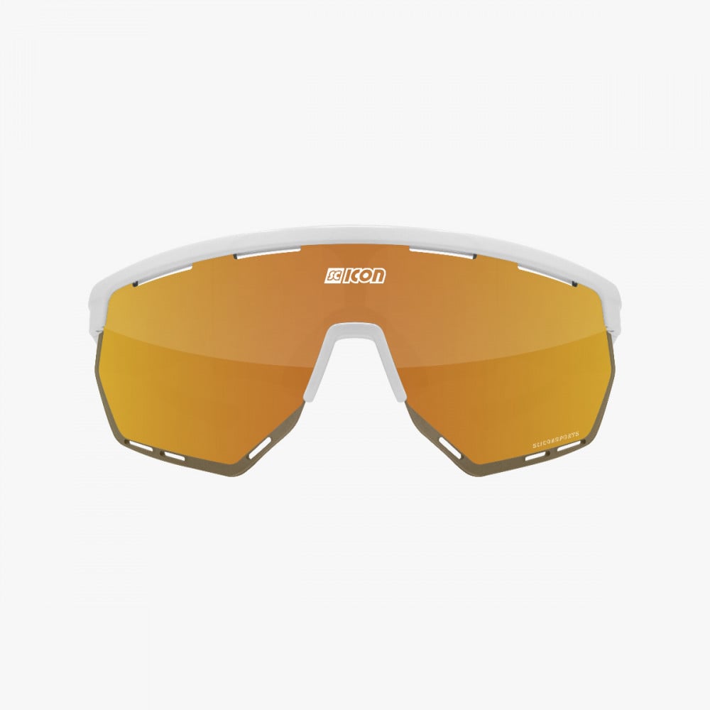 Scicon Aerowing Sunglasses White Multimirror Bronze lens