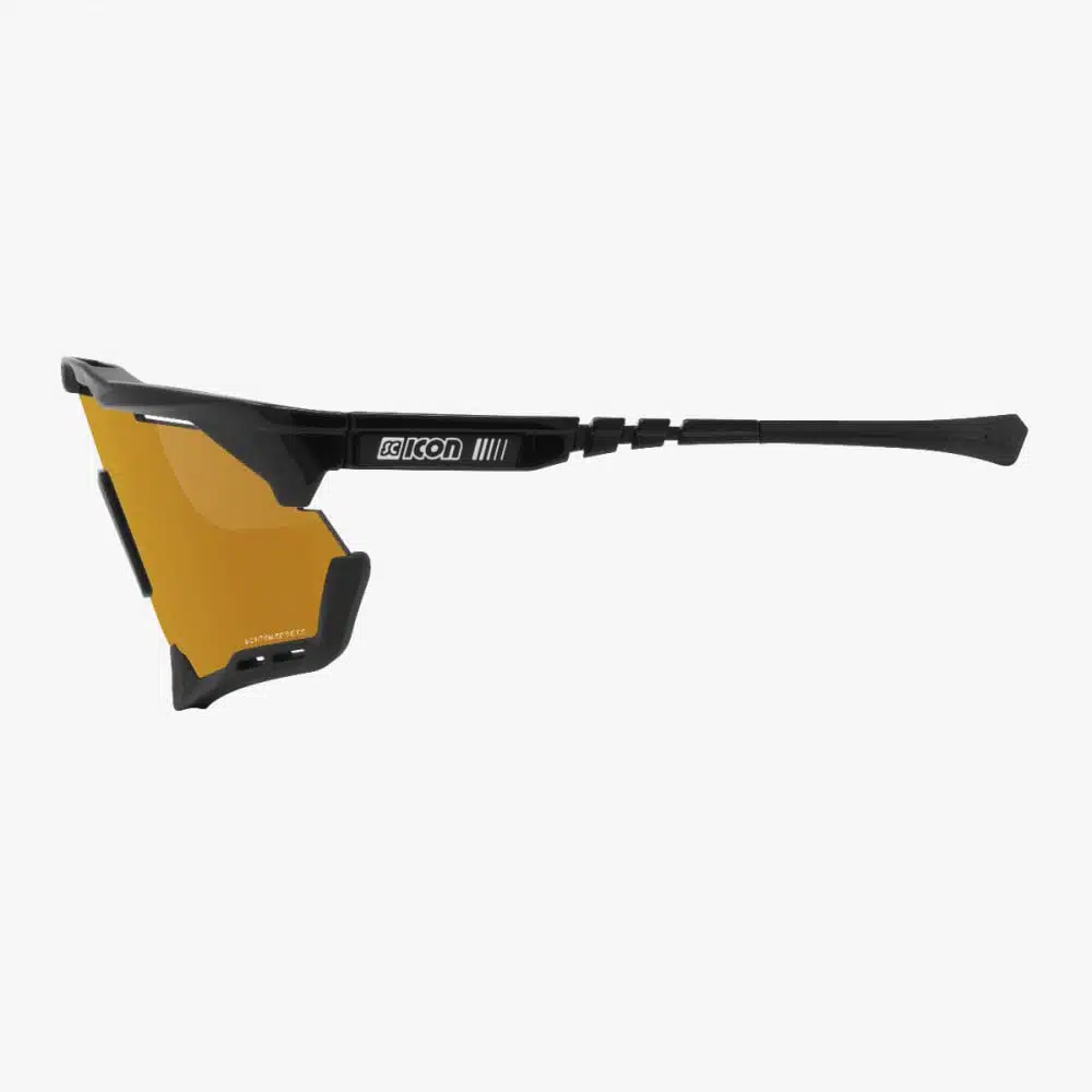 Scicon Aeroshade XL Sunglasses Black Multimirror bronze side profile
