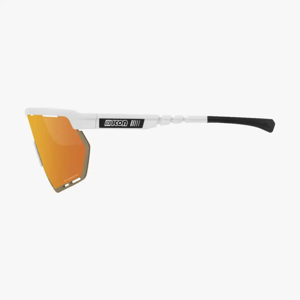 Scicon Aerowing Sunglasses White Multimirror Bronze side profile