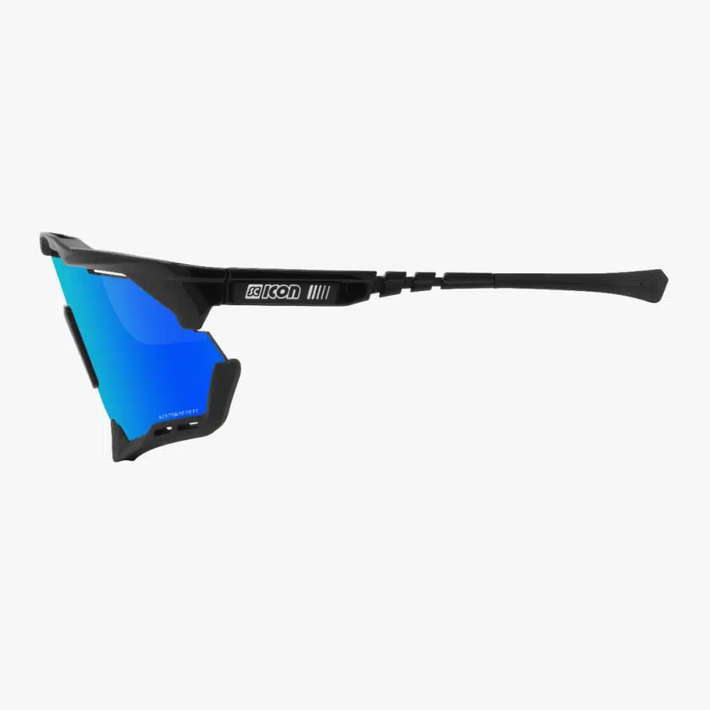 Scicon Aeroshade XL Sunglasses Black Multimirror blue side profile