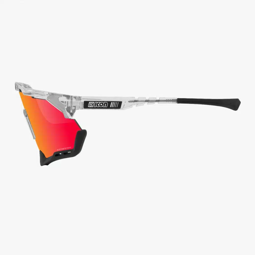 Scicon Aeroshade XL Sunglasses Crystal Multimirror Red side profile