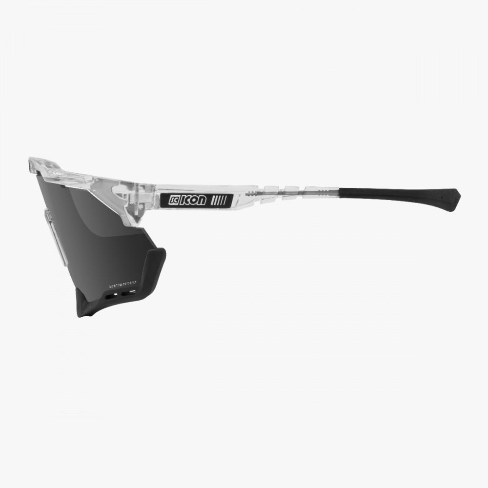 Scicon Aeroshade XL Sunglasses Crystal Multimirror Silver side profile
