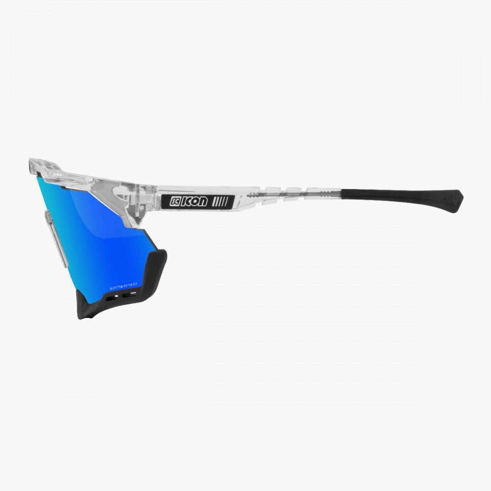 Scicon Aeroshade XL Sunglasses Crystal Multimirror Blue side profile