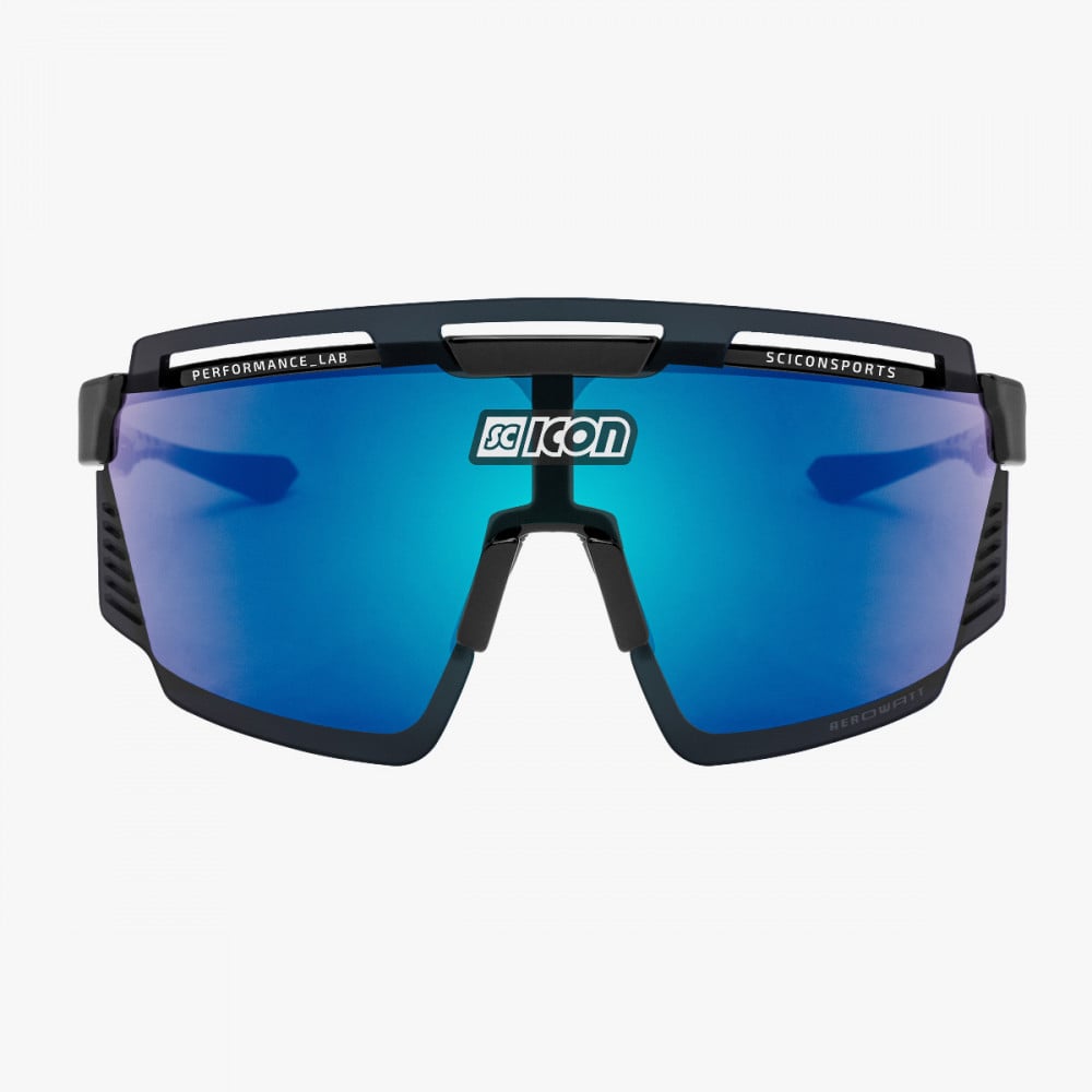 Scicon Aerowatt Sunglasses Black Multimirror Blue lens