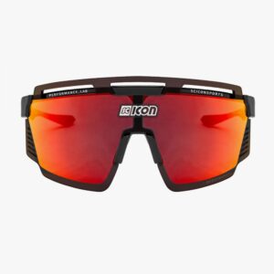 Scicon Aerowatt Sunglasses Black Multimirror Red lens
