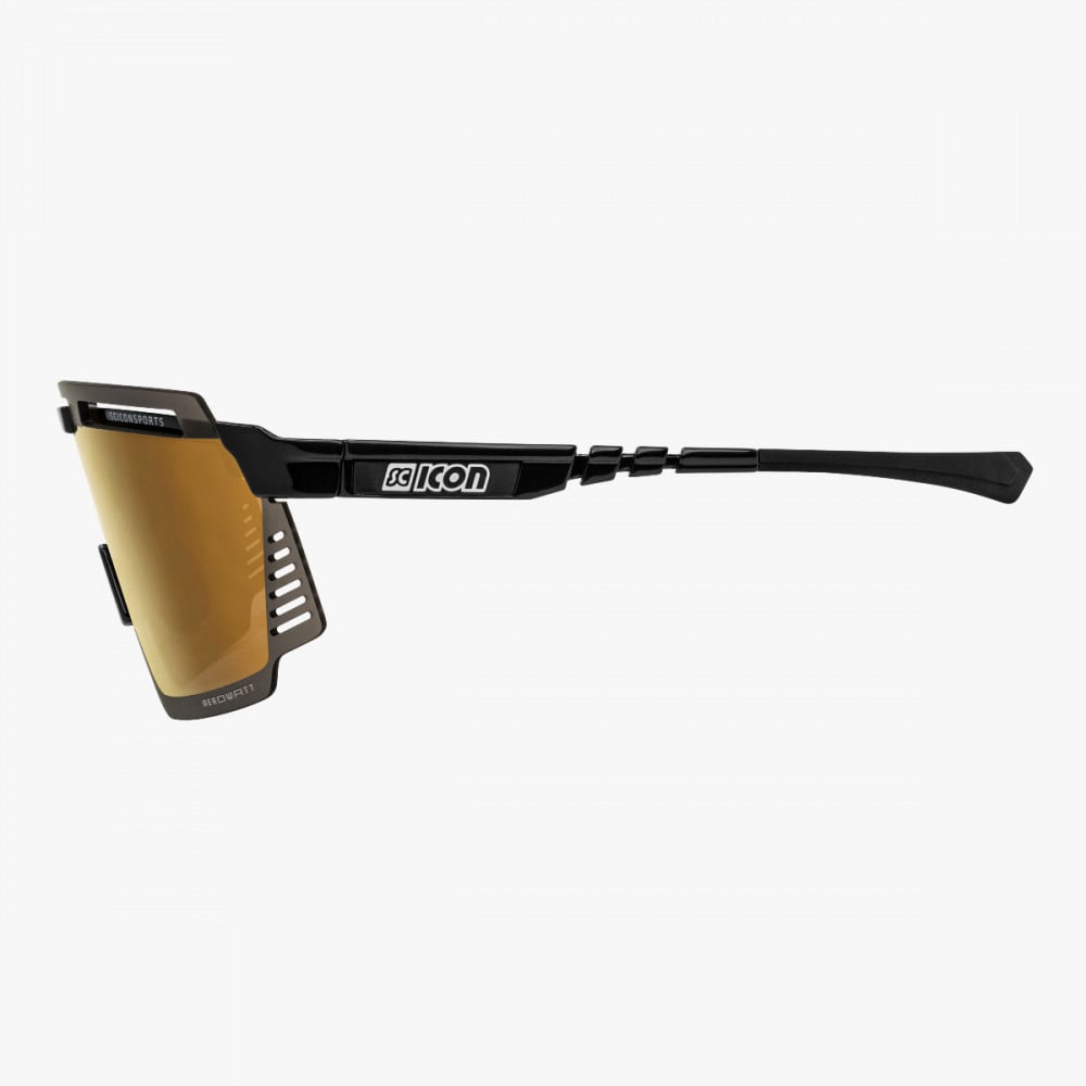 Scicon Aerowatt Sunglasses Black Multimirror Bronze side profile