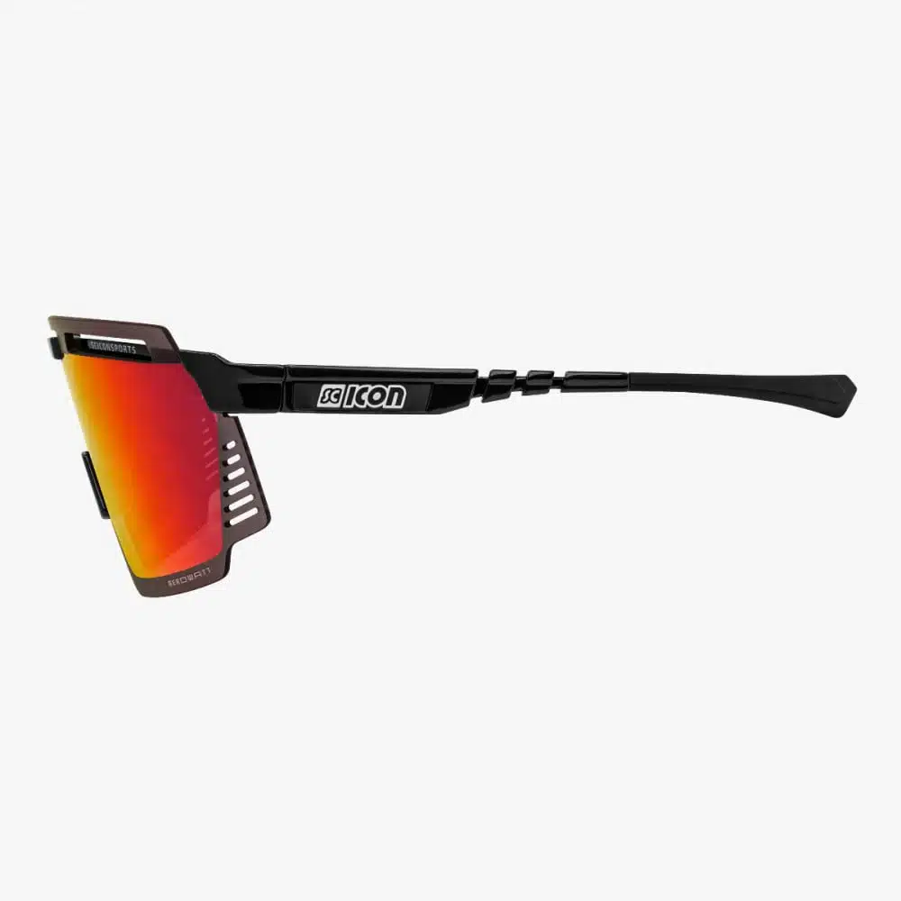 Scicon Aerowatt Sunglasses Black Multimirror Red side profile