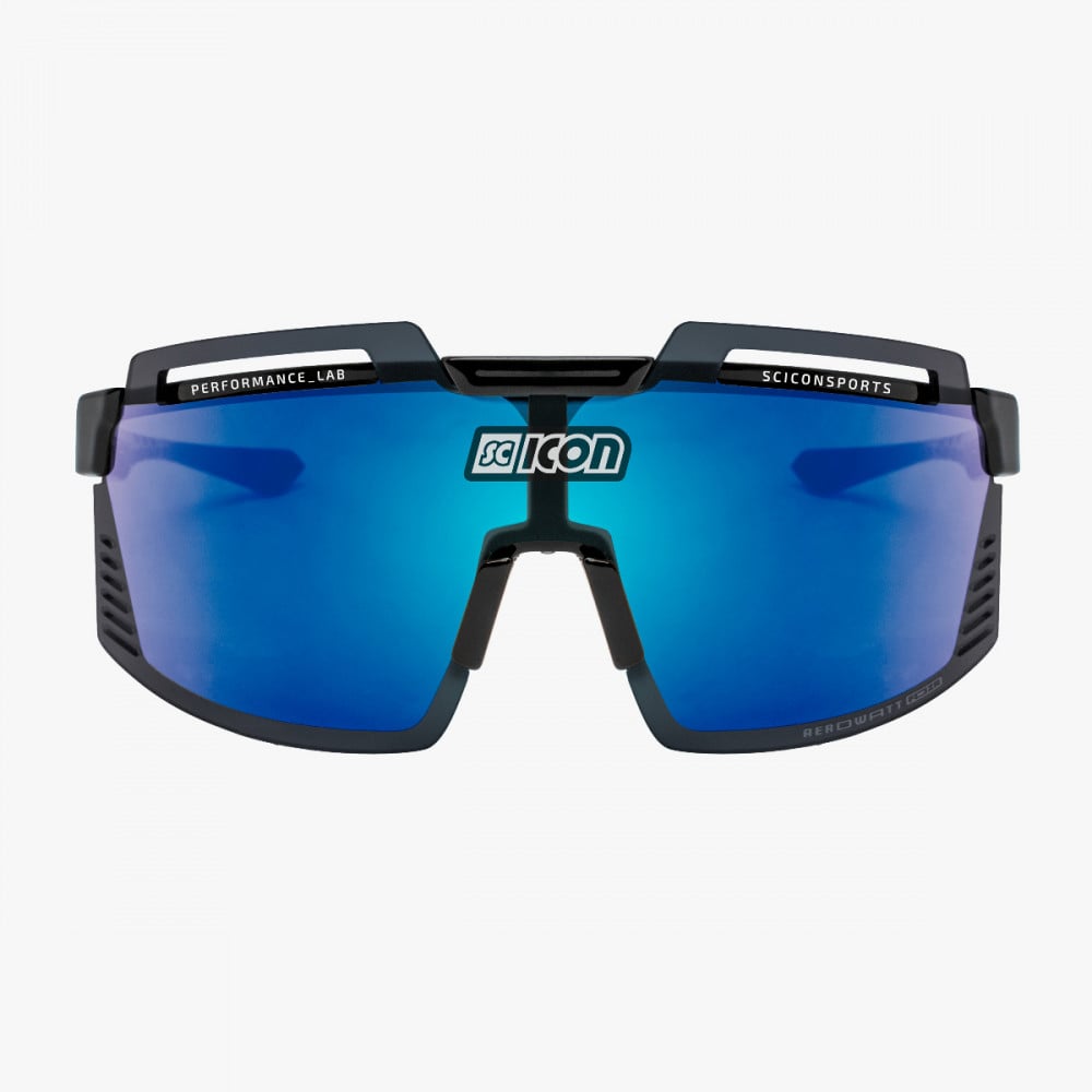 Scicon Aerowatt Foza Sunglasses Black multimirror blue lens